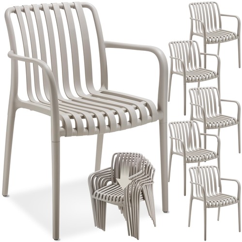 Tectake lot chaise de - 6,